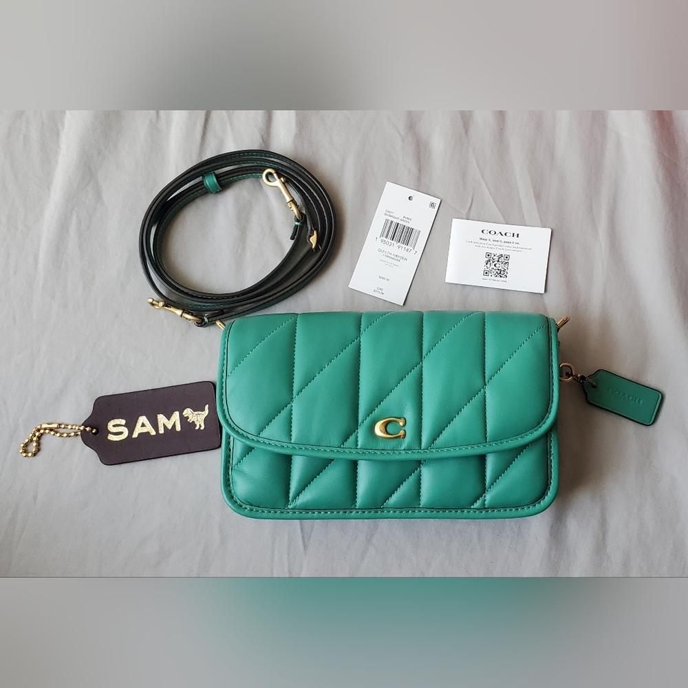 Coach Quilted Hayden Bright Green